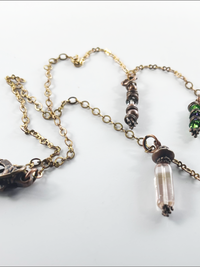 DevaArt Studio: Handmade copper, seaglass necklace, raw copper chain.