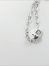 DevaArt Studio Artisan Handmade Jewelry Boutique. Sterling dragonfly, sterling heart chain necklace. 