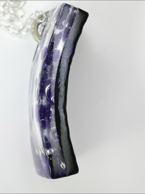 DevaArt Studio: handmade Italian Murano glass pendant necklace; sterling beads, vintage beads.